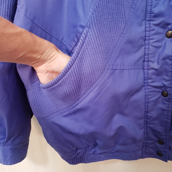 Vintage 80s Members Only Periwinkle Bomber Jacket - Picture 7 of 15